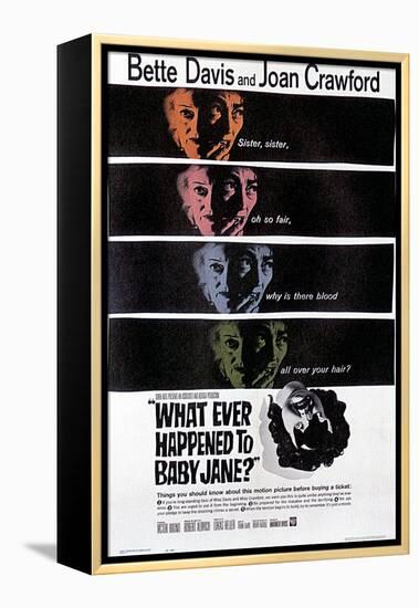 What Ever Happened to Baby Jane?, Bette Davis, Joan Crawford, 1962-null-Framed Stretched Canvas