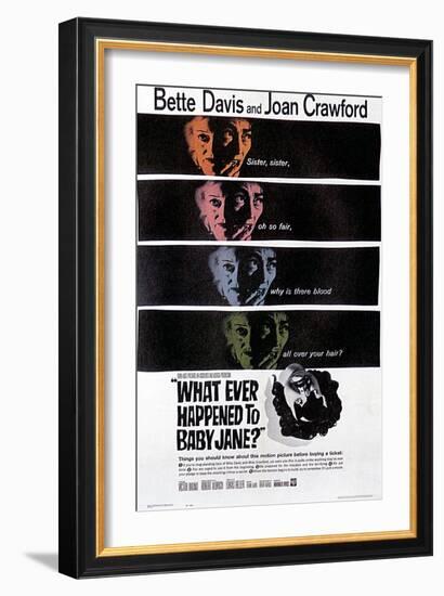 What Ever Happened to Baby Jane?, Bette Davis, Joan Crawford, 1962-null-Framed Art Print