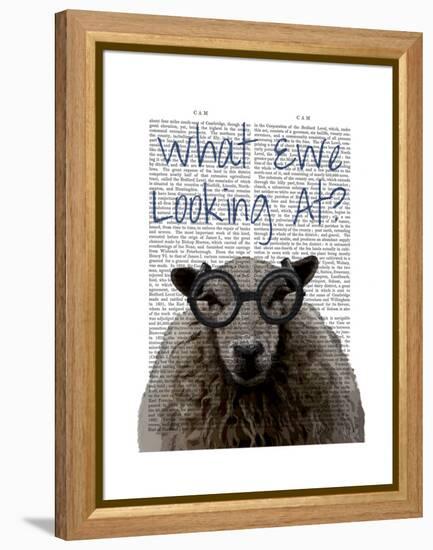 What Ewe Looking At-Fab Funky-Framed Stretched Canvas