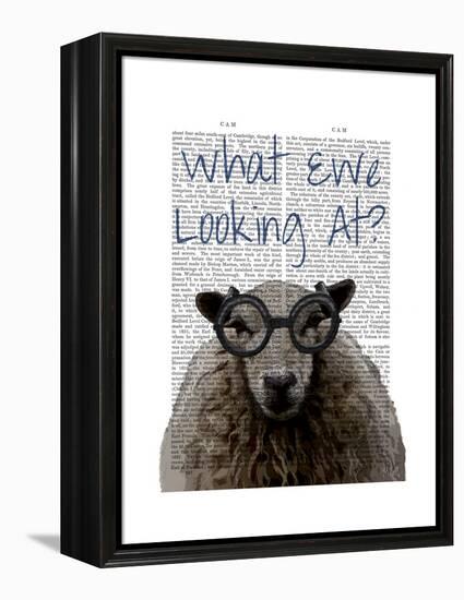 What Ewe Looking At-Fab Funky-Framed Stretched Canvas