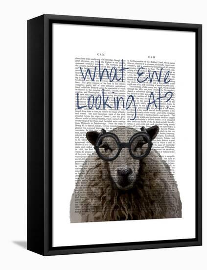 What Ewe Looking At-Fab Funky-Framed Stretched Canvas