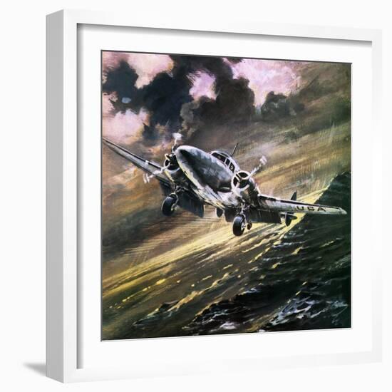 What Happened to Amelia Earhart?-English School-Framed Giclee Print