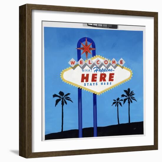 What Happens Here-Clayton Rabo-Framed Giclee Print