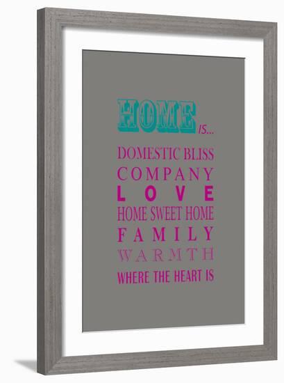 What Home Is...-Sasha Blake-Framed Art Print