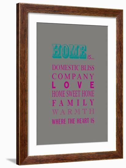 What Home Is...-Sasha Blake-Framed Art Print