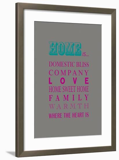 What Home Is...-Sasha Blake-Framed Art Print