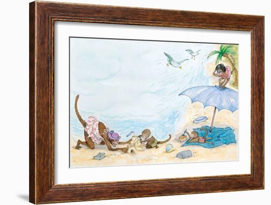 What Is Blue - Turtle-Marsha Winborn-Framed Giclee Print