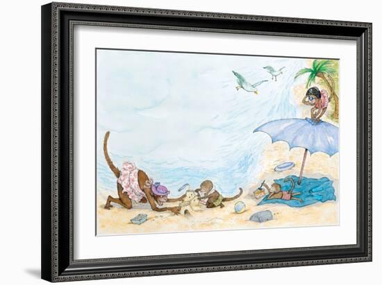 What Is Blue - Turtle-Marsha Winborn-Framed Giclee Print