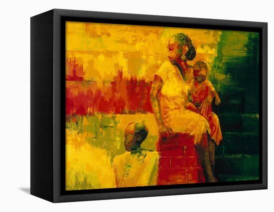 What is It Ma  1994-Bayo Iribhogbe-Framed Premier Image Canvas