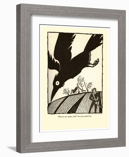 What Is The Matter Lad?-Frank Dobias-Framed Art Print