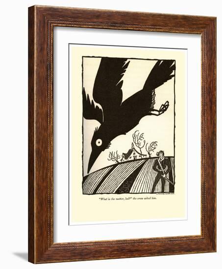 What Is The Matter Lad?-Frank Dobias-Framed Art Print