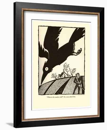 What Is The Matter Lad?-Frank Dobias-Framed Art Print