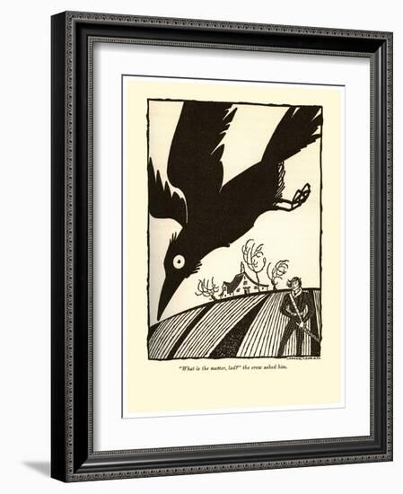 What Is The Matter Lad?-Frank Dobias-Framed Art Print