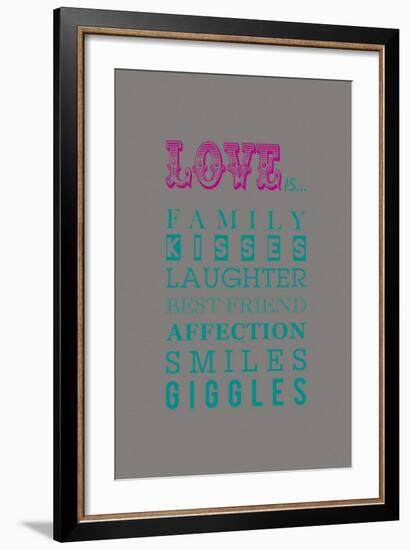 What Love Is...-Sasha Blake-Framed Art Print