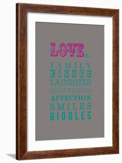 What Love Is...-Sasha Blake-Framed Art Print