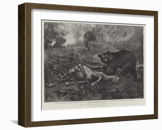 What Luck! Or, How I Killed My Bear-Alfred William Strutt-Framed Giclee Print