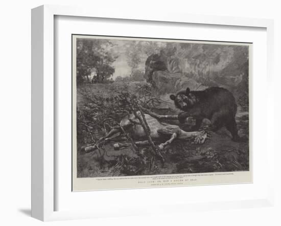 What Luck! Or, How I Killed My Bear-Alfred William Strutt-Framed Giclee Print