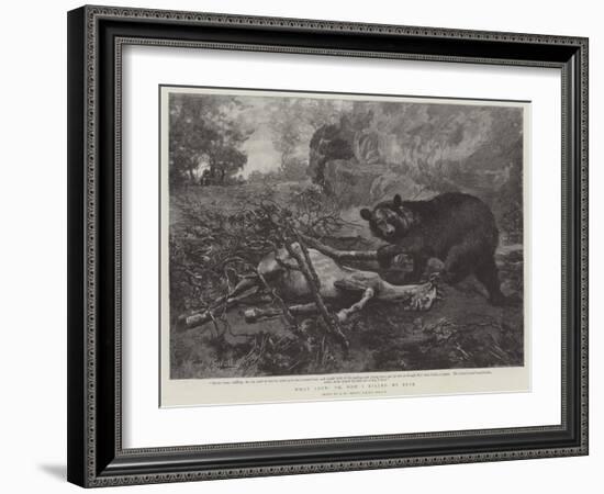 What Luck! Or, How I Killed My Bear-Alfred William Strutt-Framed Giclee Print