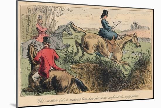 What Matter Did it Make to Him How She Rode, Confound This Ugly Place, 1865-John Leech-Mounted Giclee Print