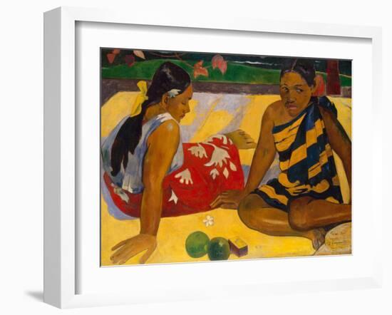 What News-Paul Gauguin-Framed Art Print