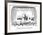 "What part of Noh don't you understand?" - New Yorker Cartoon-Pat Byrnes-Framed Premium Giclee Print