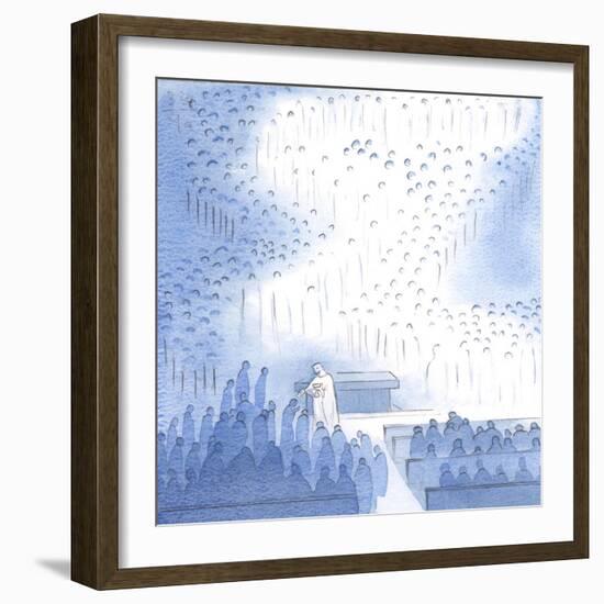 What Peace is given by Christ, in Communion, with the Great Company of the Angels and Saints Gather-Elizabeth Wang-Framed Giclee Print