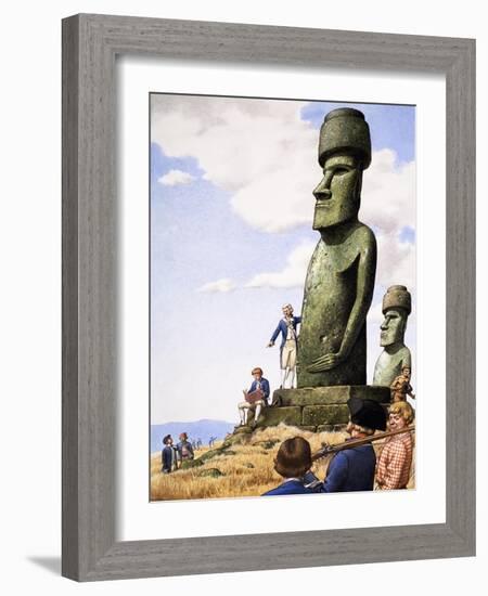 What Really Happened? Idols of Easter Island-Pat Nicolle-Framed Giclee Print