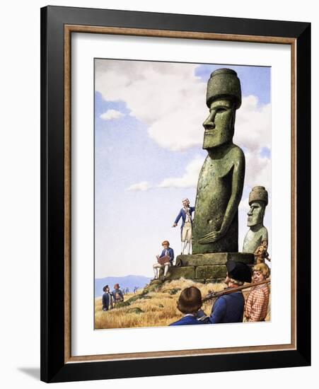 What Really Happened? Idols of Easter Island-Pat Nicolle-Framed Giclee Print