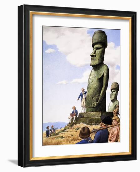 What Really Happened? Idols of Easter Island-Pat Nicolle-Framed Giclee Print