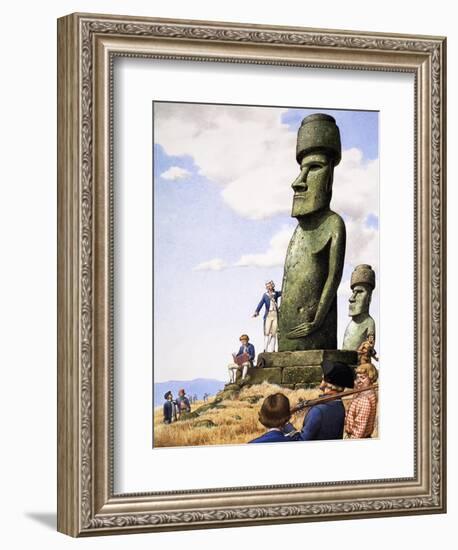 What Really Happened? Idols of Easter Island-Pat Nicolle-Framed Giclee Print