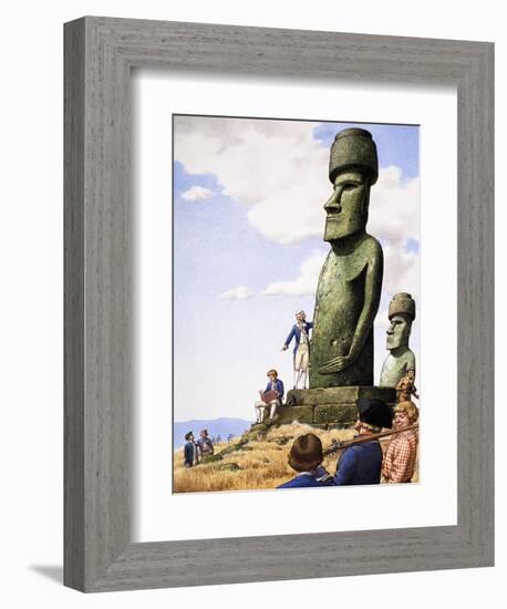 What Really Happened? Idols of Easter Island-Pat Nicolle-Framed Giclee Print