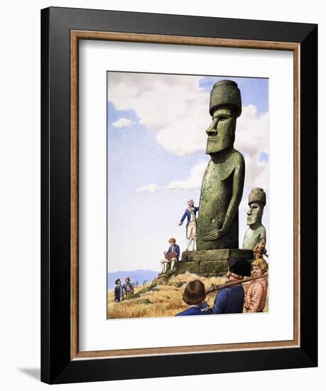 What Really Happened? Idols of Easter Island-Pat Nicolle-Framed Giclee Print