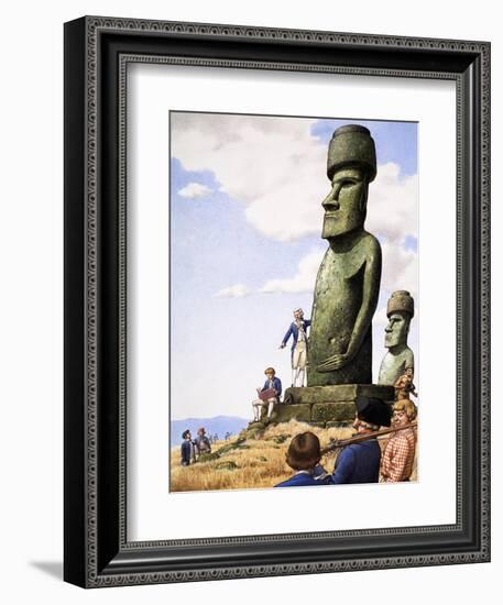 What Really Happened? Idols of Easter Island-Pat Nicolle-Framed Giclee Print