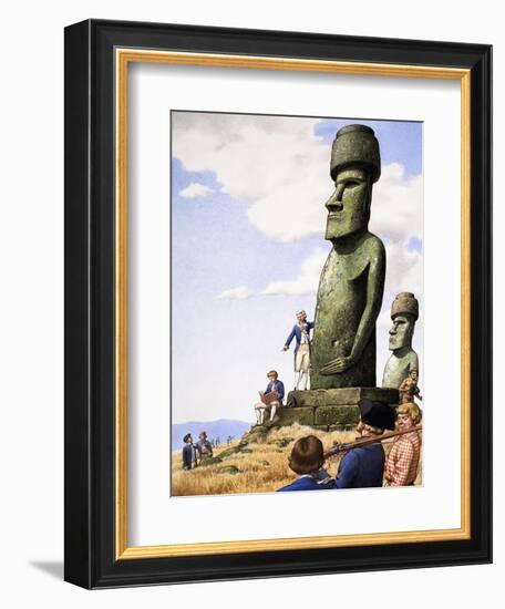 What Really Happened? Idols of Easter Island-Pat Nicolle-Framed Giclee Print