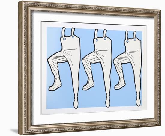 What's Going on in the Halls?-John Wesley-Framed Serigraph