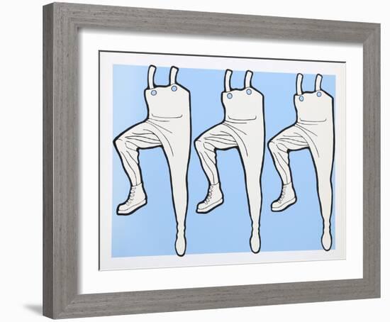 What's Going on in the Halls?-John Wesley-Framed Serigraph