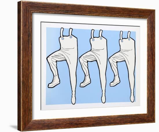 What's Going on in the Halls?-John Wesley-Framed Serigraph