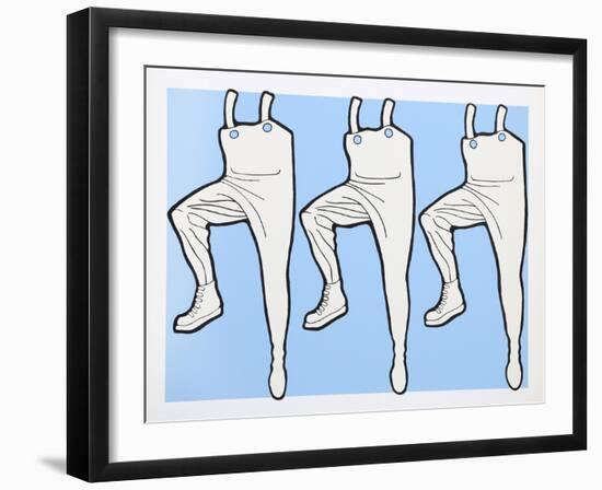 What's Going on in the Halls?-John Wesley-Framed Serigraph