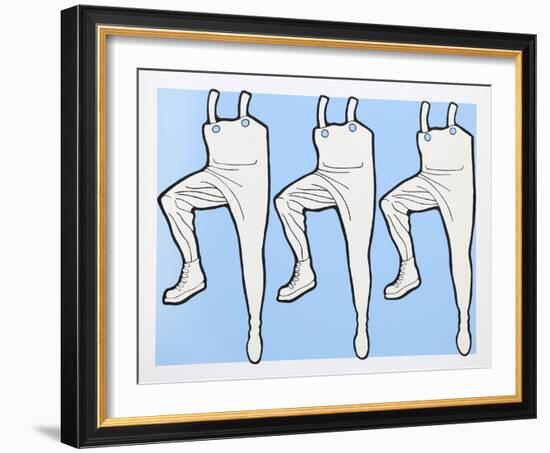 What's Going on in the Halls?-John Wesley-Framed Serigraph