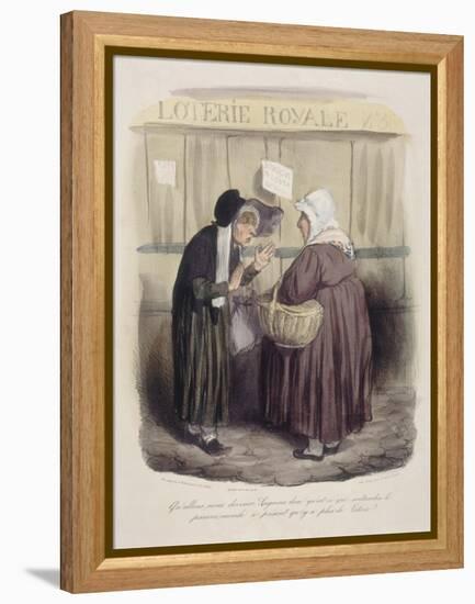 What's Going to Happen to Us, Good Lord!-Honore Daumier-Framed Premier Image Canvas