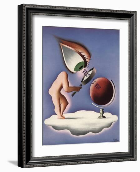 What's New Poster-Jean Carlu-Framed Giclee Print