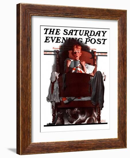 "What's That Noise?," Saturday Evening Post Cover, November 7, 1925-Frederic Stanley-Framed Giclee Print