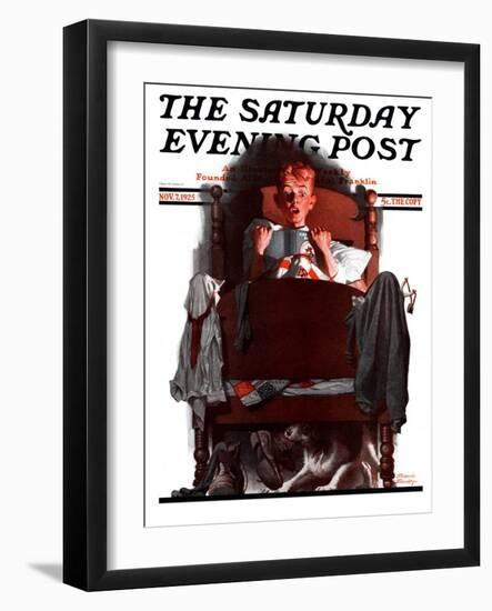 "What's That Noise?," Saturday Evening Post Cover, November 7, 1925-Frederic Stanley-Framed Giclee Print