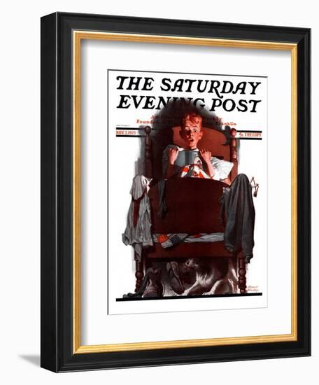 "What's That Noise?," Saturday Evening Post Cover, November 7, 1925-Frederic Stanley-Framed Giclee Print