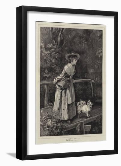 What's That?-Henry Woods-Framed Giclee Print