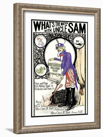 What's the Matter with Uncle Sam-K.b. Douglass-Framed Art Print