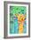 What's Up Giraffe-Jennifer McCully-Framed Giclee Print