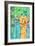 What's Up Giraffe-Jennifer McCully-Framed Giclee Print