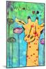 What's Up Giraffe-Jennifer McCully-Mounted Giclee Print