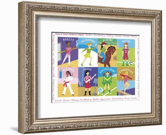 What's Your Favorite Hobby-Janell Genovese-Framed Giclee Print